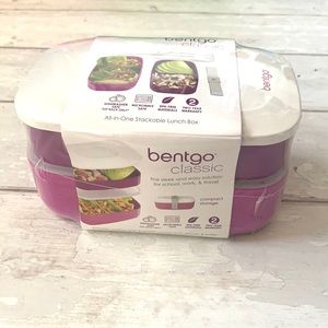 Bentgo Classic All-in-1 Stackable Lunch Box Food Storage Divided Containers